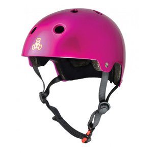 Triple Eight - Dual Certified Helmet EPS Liner Pink metallic - helma Velikost: L/XL