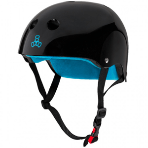 Triple Eight - The Certified Sweatsaver Helmet Black Glossy - helma Velikost: S/M