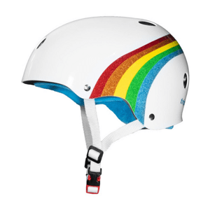 Triple Eight - The Certified Sweatsaver Helmet Rainbow White - helma Velikost: S/M