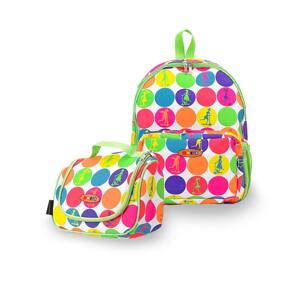 Micro - Maxi batoh a svačinová taška - Neon dots 13l