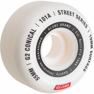 Globe - G2 Conical Street Wheel 55mm 101a white - (sada 4 ks)