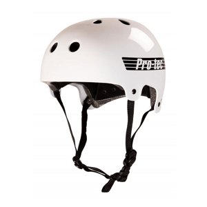 Pro-Tec - Old School Cert Gloss White - helma Velikost: L