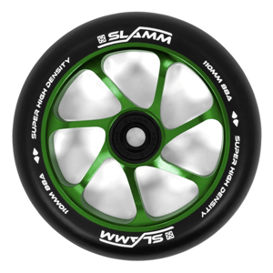 Slamm - Team Wheels - 110 mm - Black/Green - kolečko 1ks