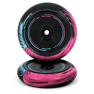 Slamm - Swirl Hollow Core Wheels - 110 mm - Black/Blue/Pink - kolečka 2ks