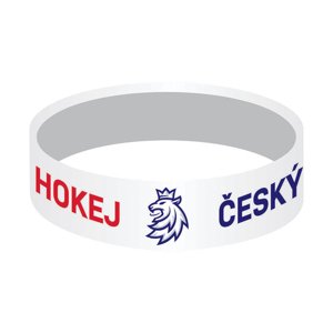 Hokejové reprezentace dětský silikonový náramek Czech Republic white 114219