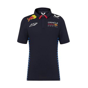 Red Bull Racing dětské polo tričko Driver Max Verstappen blue F1 Team 2024 Castore TJ5885M