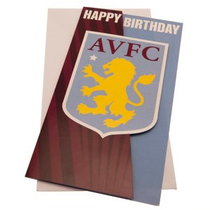 Aston Villa narozeninové přání Crest Birthday Card TM-03876