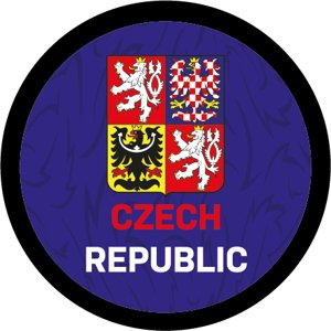Hokejové reprezentace puk Czech republic logo blue 114792