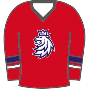 Hokejové reprezentace odznak Czech Republic Red lion jersey 114819