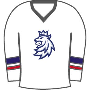 Hokejové reprezentace odznak Czech Republic White lion jersey 114822