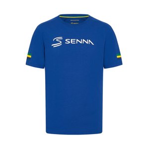 Ayrton Senna pánské tričko Stripe blue 2024 Stichd 701227172001245