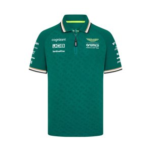 Aston Martin pánské polo tričko green F1 Team 2024 Stichd 701229255002225