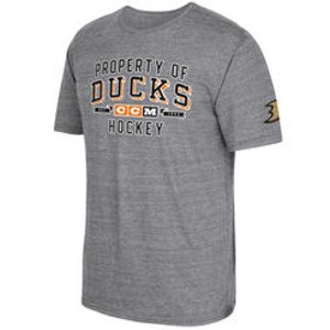 Anaheim Ducks pánské tričko grey CCM Property Block Tri-Blend CCM 30379