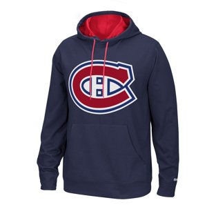 Montreal Canadiens pánská mikina s kapucí blue Playbook Hood 2016 Reebok 34073