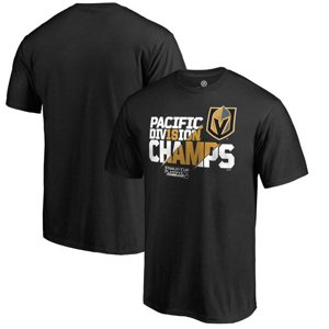 Vegas Golden Knights pánské tričko black 2018 Pacific Division Champions All-Time Save Fanatics Branded 54699
