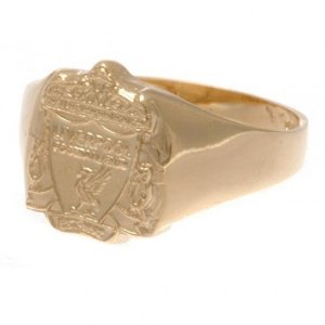 FC Liverpool prsten 9ct Gold Crest Small o28gorlva
