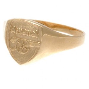 FC Arsenal prsten 9ct Gold Crest Large o28gorarc
