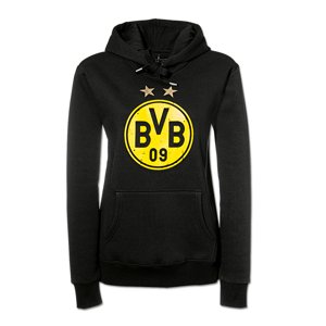 Borussia Dortmund pánská mikina s kapucí Logo black 30014