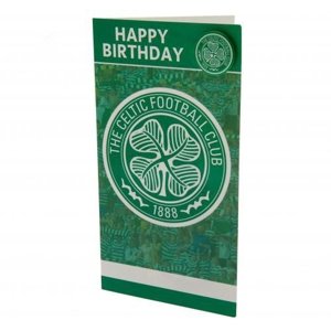 FC Celtic narozeninové přání Birthday Card & Badge z01carce