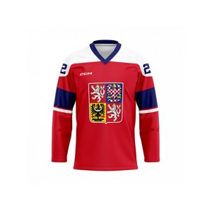Hokejové reprezentace hokejový dres Czech Republic red embroidered CCM 93010