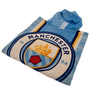 Manchester City dětské pončo Kids Hooded Poncho TM-01302
