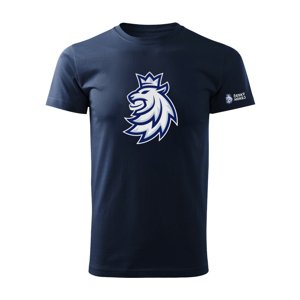 Hokejové reprezentace dětské tričko Czech Republic logo lion blue 101788