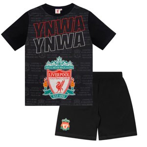 FC Liverpool dětské pyžamo Text black 55153