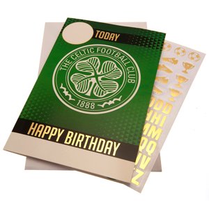 FC Celtic narozeninové přání se samolepkami To a No.1 Celtic Fan! Have an amazing day TM-03907