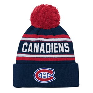 Montreal Canadiens dětská zimní čepice Jacquard Cuffed Knit With Pom Outerstuff 109488