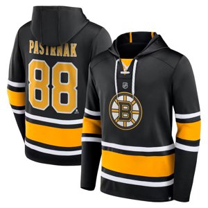 Boston Bruins pánská mikina s kapucí Pastrňák Name & Number Lace-Up Pullover Hoodie 111372