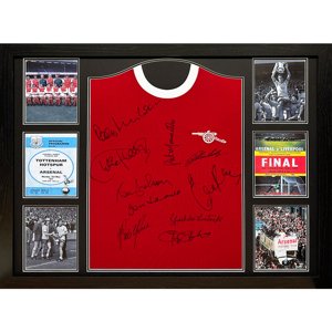 Legendy zarámovaný dres Arsenal FC 1971 Double Winners Signed Shirt (Framed) TM-04675