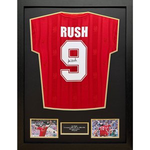 Legendy zarámovaný dres Liverpool FC 1986 Rush Signed Shirt (Framed) TM-04678