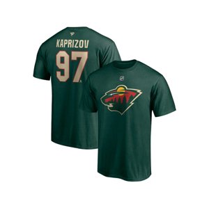 Minnesota Wild dětské tričko Kirill Kaprizov dark green Fanatics Branded 113089