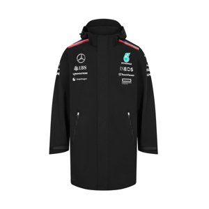 Mercedes AMG Petronas pánská bunda s kapucí black F1 Team 2024 Stichd 701227954001225