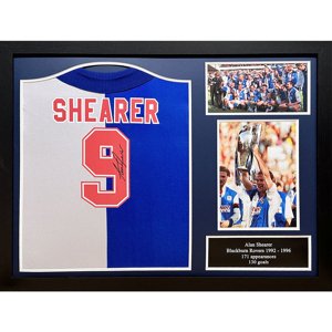 Legendy zarámovaný dres Blackburn Rovers FC 1994-95 Shearer Signed Shirt (Framed) TM-04979