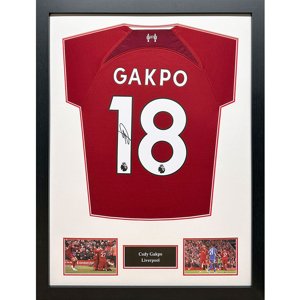 Legendy zarámovaný dres Liverpool FC  2022-2023 Gapko Signed Shirt (Framed) TM-04981